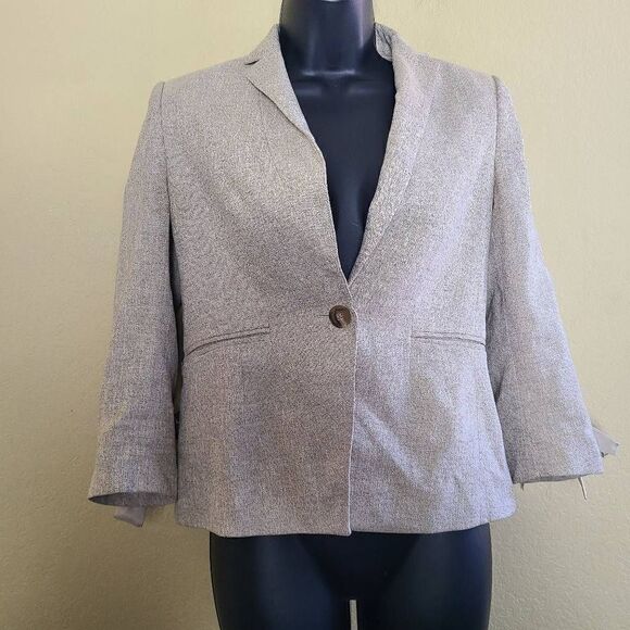 Ann Taylor Linen Blend Blazer - Picture 1 of 10